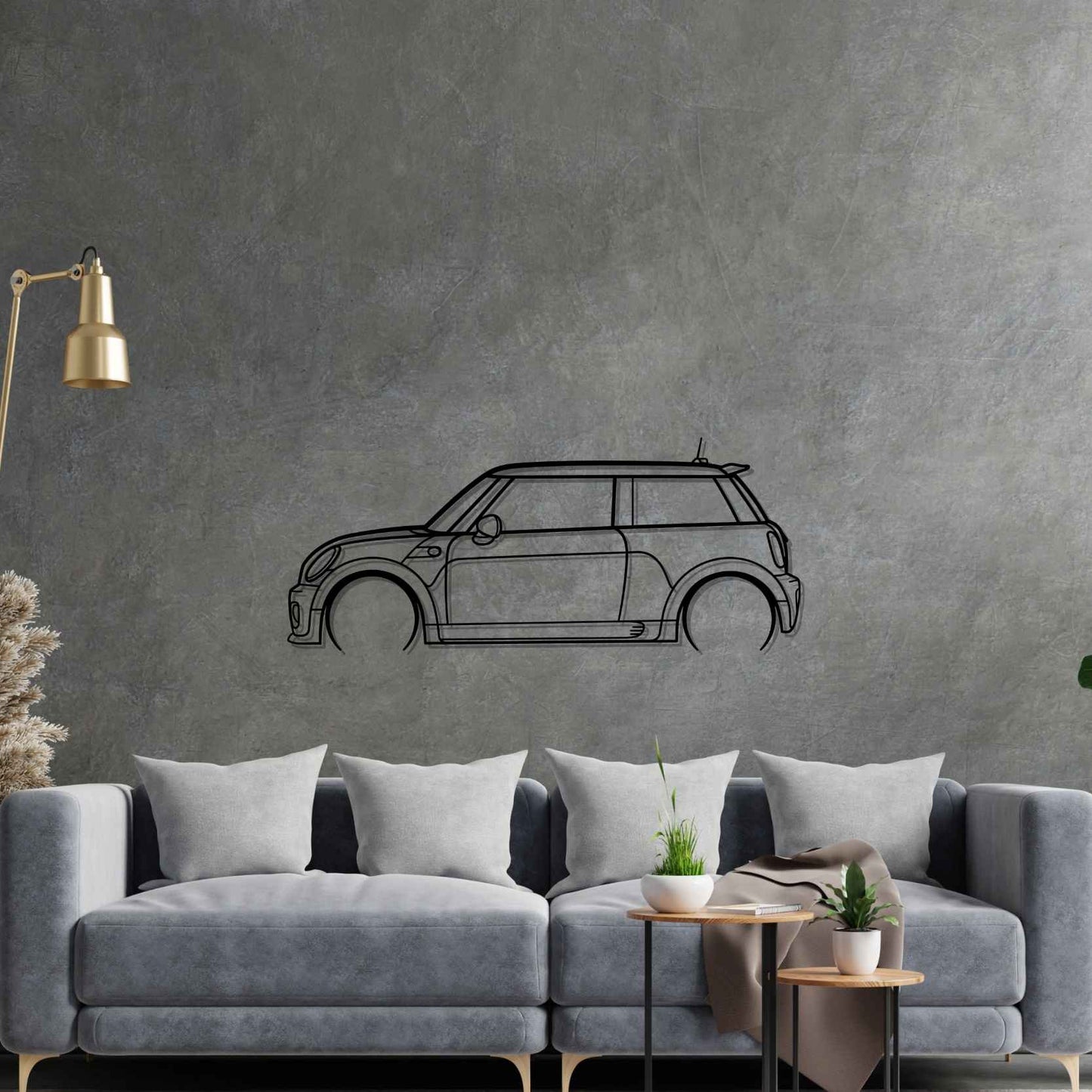 Mini Cooper - Silhueta de Metal
