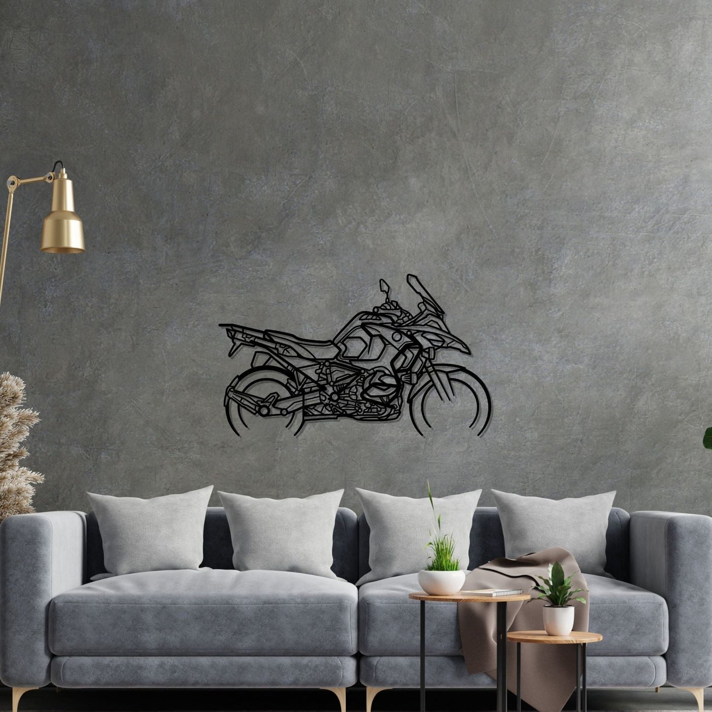 R1250 GS Adventure - Silhueta Detalhada de Metal