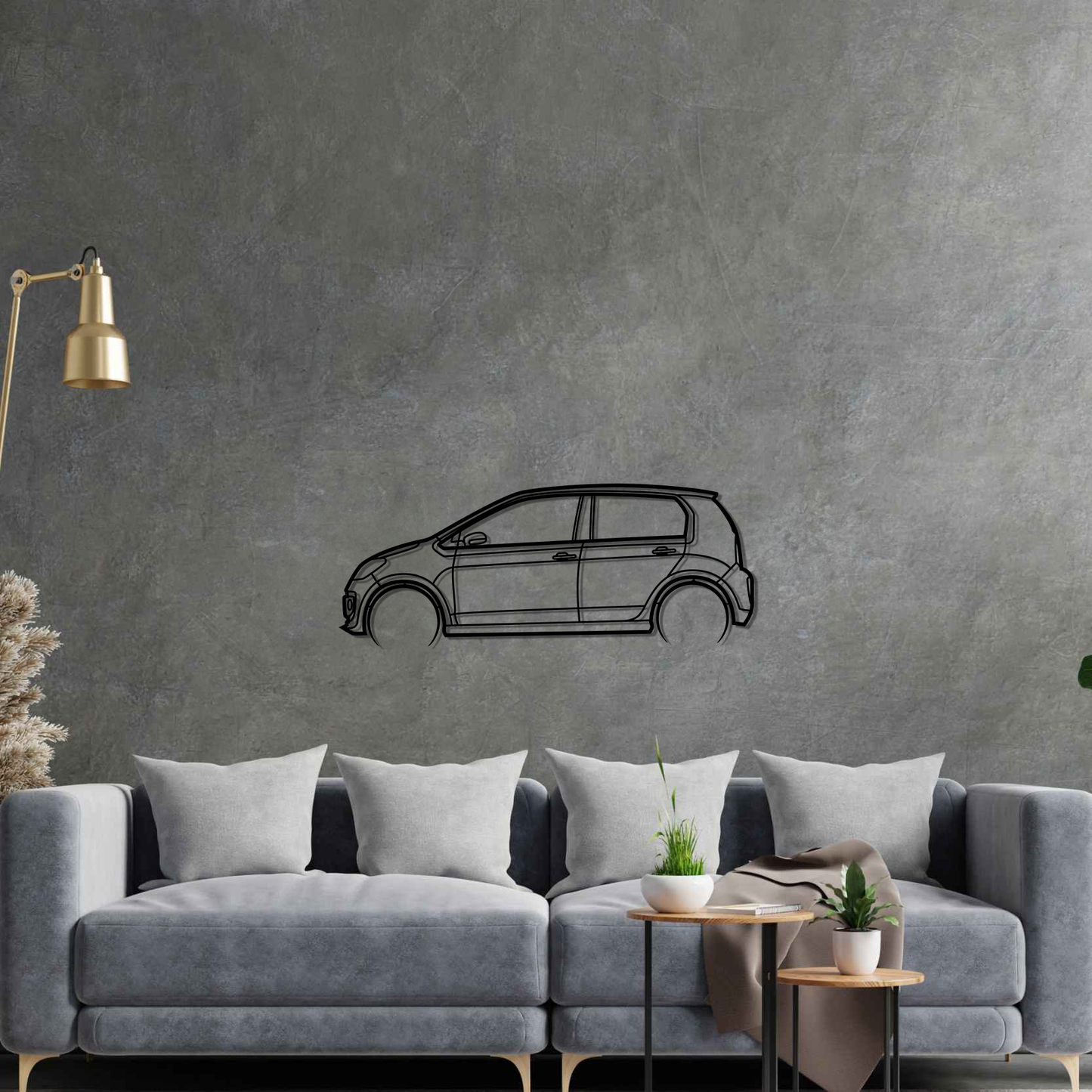 VW UP TSI - Silhueta de Metal