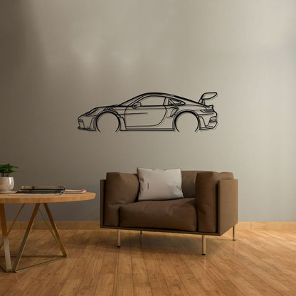 Porsche 911 GT3 RS Modelo 992 - Silhueta de Metal