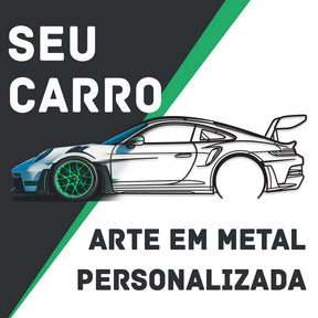 Seu Carro Personalizado - Silhueta de Metal