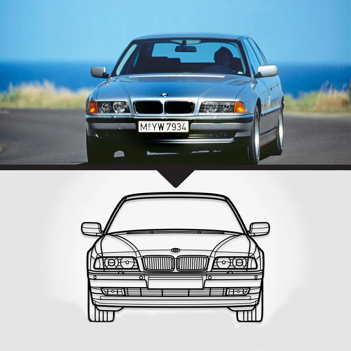 Seu Carro Personalizado - Silhueta de Metal