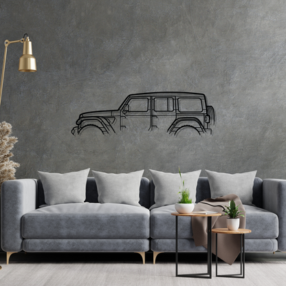 Jeep Wrangler - Silhueta de Metal