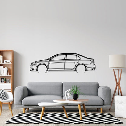 VW Jetta 2017 - Silhueta de Metal
