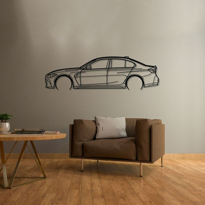 BMW M3 G80 - Silhueta de Metal