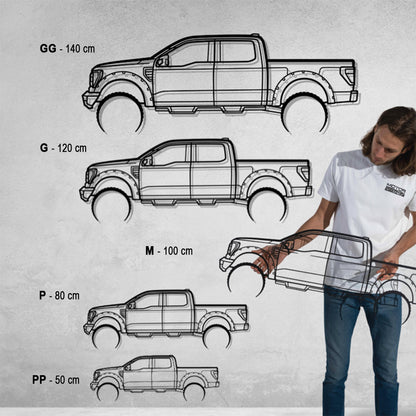 Seu Carro Personalizado - Silhueta de Metal