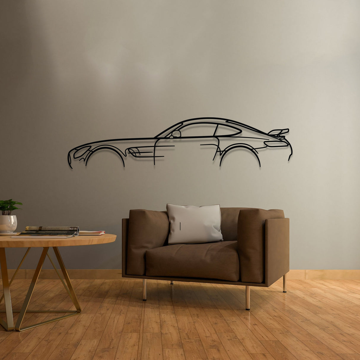 Mercedes AMG GT - Silhueta de Metal