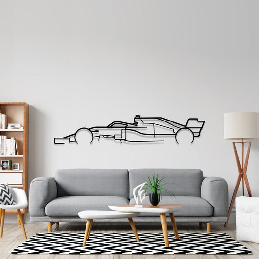 Formula 1 F1 - Silhueta de Metal