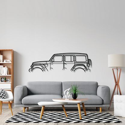 Jeep Wrangler - Silhueta de Metal