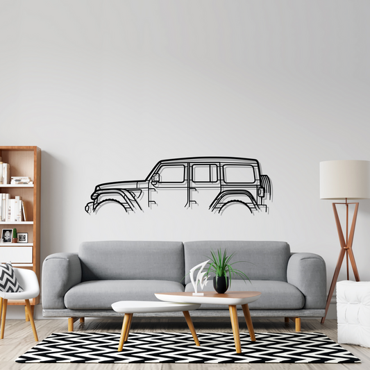 Jeep Wrangler - Silhueta de Metal