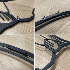 Silhueta Detalhada de Metal Espaçados Encaixe de Parede Decoração de Parede Motor Vibes Carros Motos